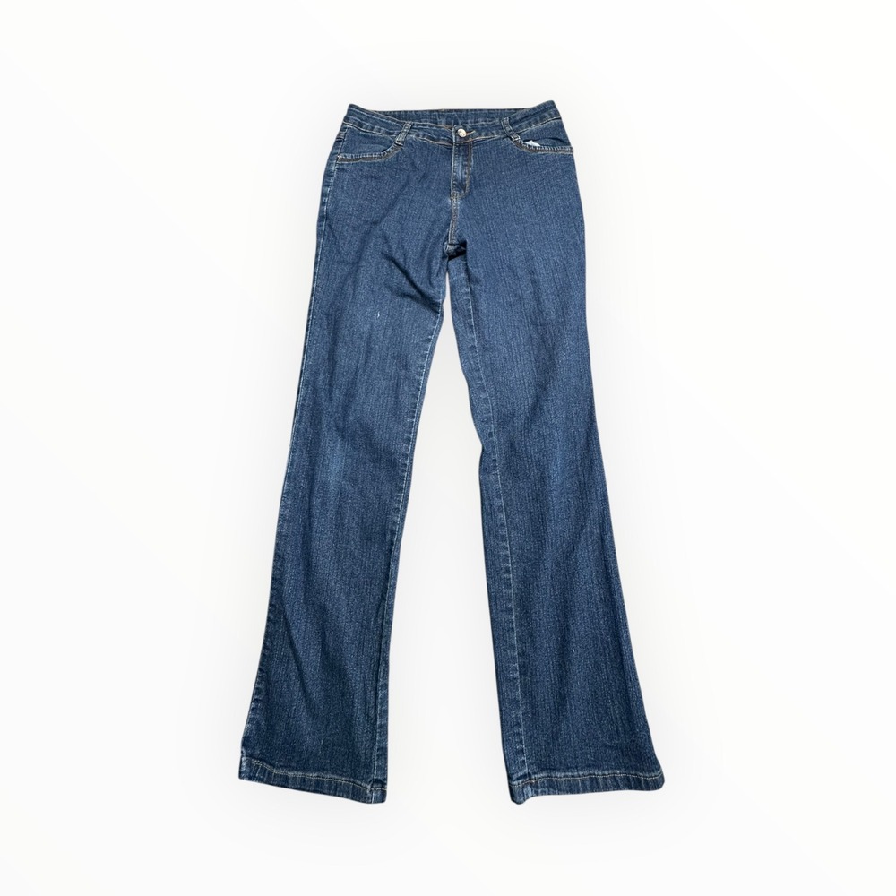 KRAUS Jeans Women 31 Blue Bootcut Mid Rise‎ Dark Wash Denim Pants 31X30